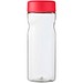 H2O Active® Eco Base 650 ml Sportflasche mit Drehdeckel, transparent/rot