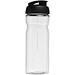 H2O Active® Eco Base 650 ml Sportflasche mit Klappdeckel, transparent/schwarz
