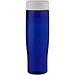 H2O Active® Eco Tempo 700 ml Wasserflasche mit Drehdeckel, weiß/blau