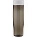 H2O Active® Eco Tempo 700 ml Wasserflasche mit Drehdeckel, weiß/kohle