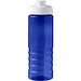 H2O Active® Eco Treble 750 ml Sportflasche mit Stülpdeckel & Trinkklappe, blau, weiß