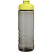 H2O Active® Eco Treble 750 ml Sportflasche mit Stülpdeckel & Trinkklappe, kohle, limone
