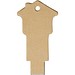 Haus USB-Stick 2.0 aus recyceltem Papier, Kraftpapier, 1GB