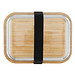 Hitzebeständige Glas-Lunchbox mit Bambusdeckel, Dichtung und 1050 ml Volumen