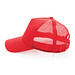 Impact AWARE™ 190gr Brushed Cotton 5 Panel Trucker-Cap, rot