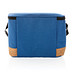 Impact AWARE™ XL RPET Two-Tone Kühltasche mit Korkdetail, blau