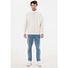 IQONIQ Elgon Quarter-Zip-Sweater aus rec. Baumwolle, ivory white, S