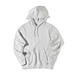 Iqoniq Rila Lightweight Hoodie aus recycelter Baumwolle, ungefärbte helles Grau, XXXL