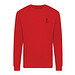 Iqoniq Zion Rundhals-Sweater aus recycelter Baumwolle, rot, XL