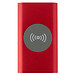 Juice 4000 mAh Typ-C kabellose Powerbank aus recyceltem Aluminium, rot