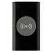 Juice 4000 mAh Typ-C kabellose Powerbank aus recyceltem Aluminium, schwarz