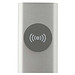 Juice 4000 mAh Typ-C kabellose Powerbank aus recyceltem Aluminium, silber