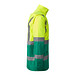 Kombinierter, gesteppter Parka Merak mit High Visibility, S, garden green/fluor yellow