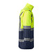 Kombinierter, gesteppter Parka Merak mit High Visibility, S, navy/fluor yellow