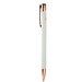 Metall-Kugelschreiber weiß/roségold