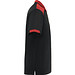 Kurzarm-Poloshirt Samurai in Farbkombination, XXL, schwarz/rot