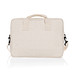 Laluka AWARE™ 15.4 Zoll Laptop-Tasche aus recycelter Baumwolle, off white