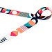 Leia Sublimation RPET-Lanyard mit 2 Metallhaken, weiss, 15mm