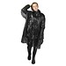 Mayan Regenponcho mit Aufbewahrungstasche aus recyceltem Kunststoff, schwarz