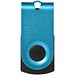 Mini USB-Stick, aquablau, 1GB