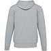 Natron 320 g/m² Sherpa-Kapuzenjacke mit Reißverschluss, heather grau, M