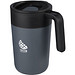 Nordia 400 ml doppelwandiger Becher aus Recyclingmaterial, grau