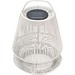Originalhome Lampion tragbare Laterne aus recyceltem Material, hellgrau