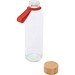 Porto 500 ml Glas-Flasche mit Silikongriff und Bambusdeckel, Brick