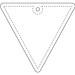 RFX™ H-12 reflektierender PVC-Anhänger Dreieck, weiss