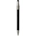 Rill RCS recycelter Kugelschreiber mit Stylus und Fidget Spinner (blaue Mine), schwarz
