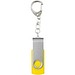 Rotate mit Schlüsselanhänger USB-Stick, gelb, 2GB