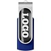 Rotate USB-Stick 3.0 mit Doming, blau, 16GB