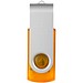 Rotate USB-Stick 3.0 transparent, orange, 16GB
