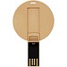Runder ausklappbarer USB Stick, Kraftpapier, 2GB