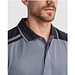 Samurai Kurzärmeliges Poloshirt mit antibakterieller Wirkung, 160 g/m2, unisex, blei/orange, L