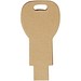Schlüssel USB-Stick 2.0 aus recyceltem Papier, Kraftpapier, 4GB