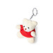 Schlüsselanhänger Teddy Tedchain, rot, rot
