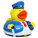 Schnabels® Bade-Ente Busfahrer, bunt