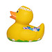 Schnabels® Bade-Ente mit Blumenkranz und Blütenzauber, bunt