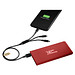 SCX.design P15 5000 mAh Powerbank mit Leuchtlogo, Mid red