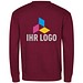 MALFINI Sweatshirt unisex Crew, S, garnet
