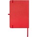 Teak A5 Hardcover Notizbuch, liniert, aus recyceltem Material, rot