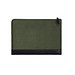 VINGA Marlow 16 Zoll Laptop Sleeve aus RCS recyceltem Polyester, grün, schwarz