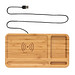 XD COLLECTION Bambus Desk Organizer mit 10 Wireless Charger, braun