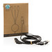 6-in-1 Kabel aus RCS recyceltem TPE und recyceltem Plastik, schwarz