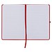 A5 Notizbuch mit linierten Seiten, rot