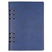 A5 Ringbuch mit PU-Einband , dunkelblau