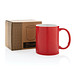 Basic Keramiktasse, rot