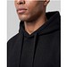 Boris Oversize Kapuzenpullover aus recycelter 280 g/m2 Bio Baumwolle (OCS), unisex, schwarz, 4XS