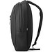 DELFOS. Rucksack mit einem Schultergurt aus 300D recyceltem Polyester und 600D recyceltem Polyester, mit 210D-Futter aus recyceltem Polyester, Schwarz
